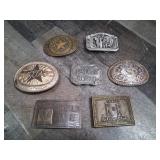 Vintage Belt Buckle Lot - 7 Buckle Lot