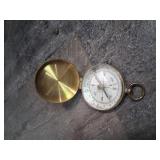 Vintage West Germany Brass Pocket Compass