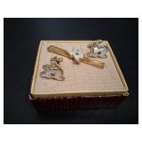 Vintage Goldtone Texas Lonestar Cufflink Set