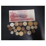 Foreign Currency & Coin Lot