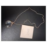 Vintage Avon Magnifying Glass Pendant Necklace