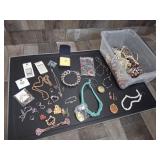 Huge Costume Jewelry Lot Silver .925