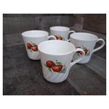 Vintage Corelle Chutney Swirl Coffee Mug Set