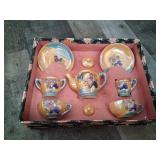 Vintage Kids Porcelain Japanese Toy Tea Set