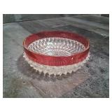 Vintage Indiana Glass Diamond Point Dish