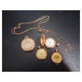 Vintage Pocket Watch Lot 4 Watches