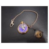 Franklin Mint Elvis Presley TCB Pocket Watch