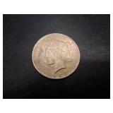 Antique 1923 U.S. Silver Peace Dollar Coin