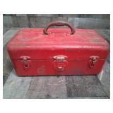 Vintage Union Steel Metal Chest Tool Tackle Box