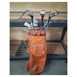 Vintage Spalding Golf Club/Bag Set