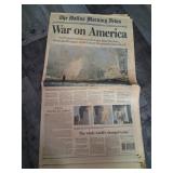 9/11 Dallas Morning News Newspaper