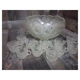 Vintage 12 Piece LE Smith Punchbowl Set