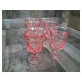 Vintage Fostoria Jamestown Pink Wine Goblets