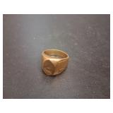 Vintage Gold Signet Ring 17g Size 11