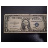 Vintage 1935 Series D Blue Star Silver Certificate