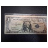 Vintage 1957 Series B Blue Star Silver Certificate