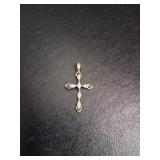 Sterling Silver .925 Gemstone Cross Pendant