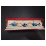 Fashion Stone Blue Quartz Bracelet