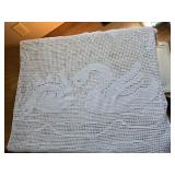 Lot of 3 Large Lace  Tablecloths