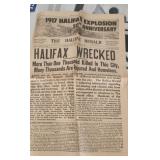 Halifax Fire Explosion 1917 Newspaper