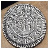 1652 Pellets Pine Tree Shilling Replication coin