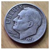 1958 US Silver DIme