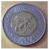 Canada 2000 KNOWLEDGE Toonie - ERRORS
