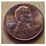1987 US Penny-Errors