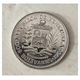 1990 Venezuelan 2 Bolivares coin