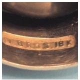 18k gold band, size 8, 8.46 grams