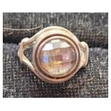 Size 7, .925 Cameleon moonstone ring