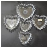 WJ HUGES NESTING GLASS SERVING DISHES