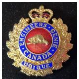 CANADIAN MILITARY ENGINEERS CAP BADGE
