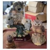 VINTAGE COLLECTION OWL FIGURINES