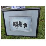 VINTAGE UNMARKED MINIMALIST  PRINT