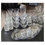 W.J. Hughes Cornflower glassware