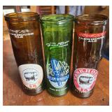 Upcycled Canadian Craft beer bottle tumblers