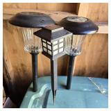 Lot of Solar Powered Landscape Lights
