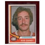BOB GAINEY 74-75 OPC ROOKIE HOCKEY CARD