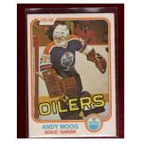 ANDY MOOG 1981-82 OPC ROOKIE HOCKEY CARD note