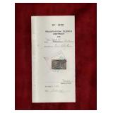 SASKATCHWAN $1 LAW STAMP ON DOCUMENT # SL39