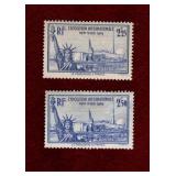 FRANCE MH 1939-40 INT'L EXPO NY STAMPS SET