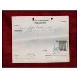 SASKATCHWAN 50 CENT LAW STAMP DOCUMENT #SL49