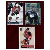 3 DIFFERENT LIMITED EDITION HOCKEY CARDS