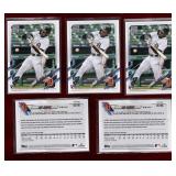 AKIL BADDOO 2020 TOPPS 5 ROOKIE BASEBALL CARDS