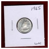 CANADA 1965 SILVER DIME UNC