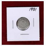 CANADA 1931 SILVER DIME