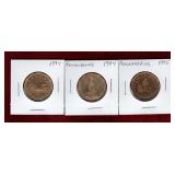 CANADA 1994 LOONIE 1994 & 1995 $1 COINS