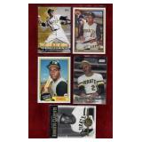 ROBERTO CLEMENTE 5 DIFFERENT BASEBALL CARDS