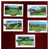 CANADA USED 1995 GOLF IN CANADA STAMP SET